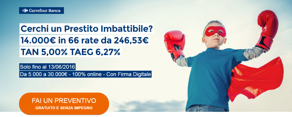 carrefour banca prestiti online