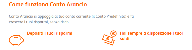 conto arancio come funziona