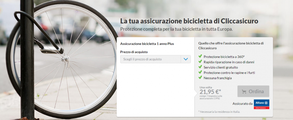 assicurazioni bici online