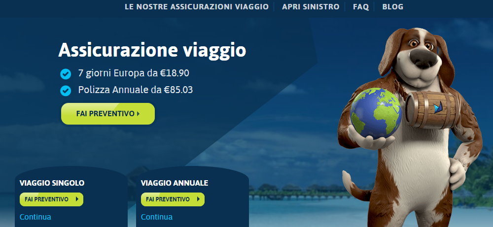 assicurazione viaggio online