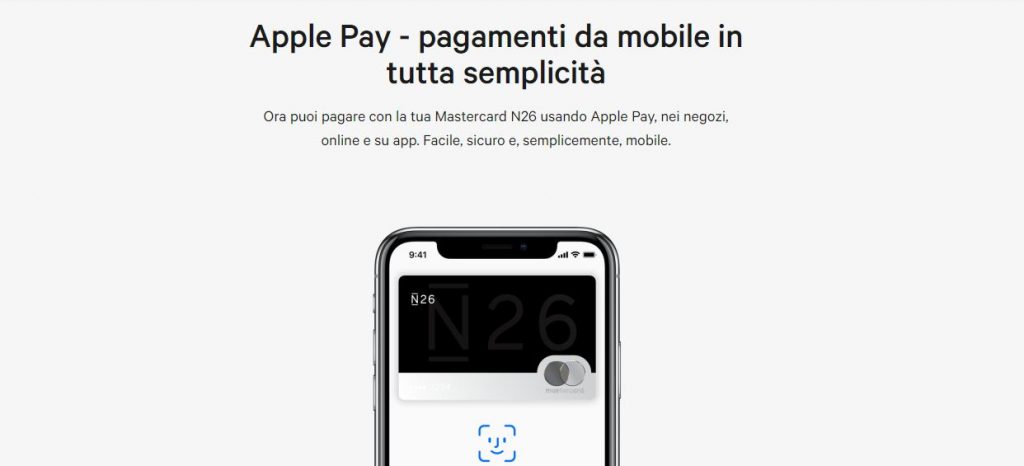 n26 apple pay