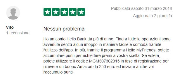 hellobank commenti