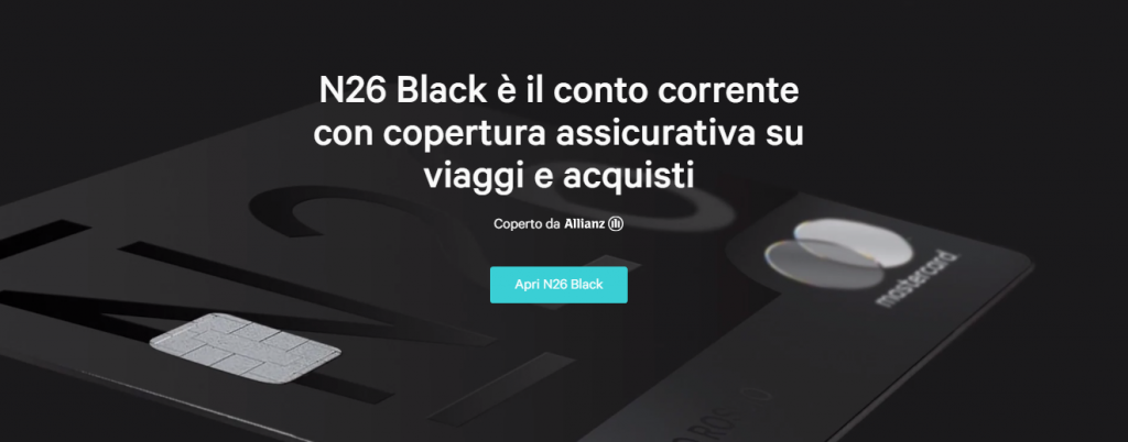 n26 carte di credito black