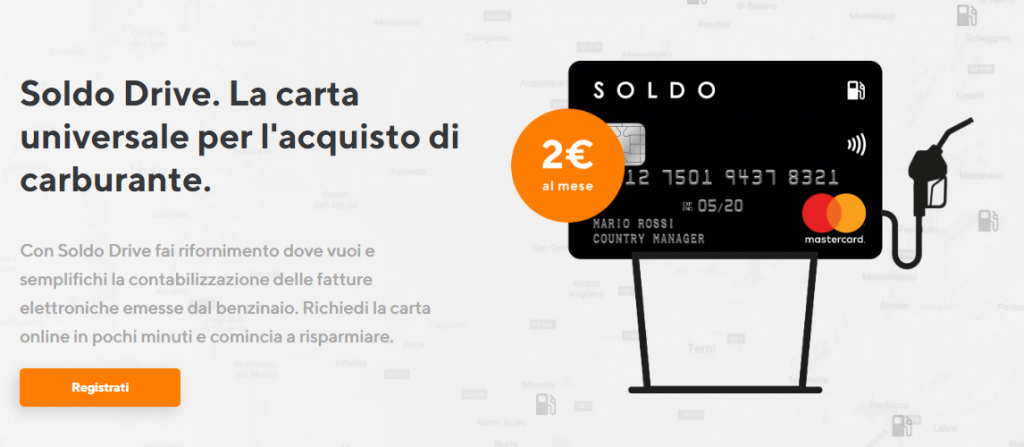 soldo drive carta carburante