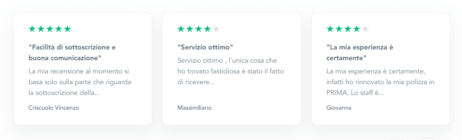 prima assicurazioni recensioni