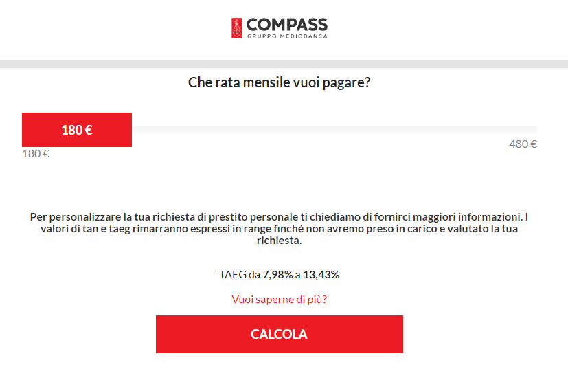 prestito compass preventivo