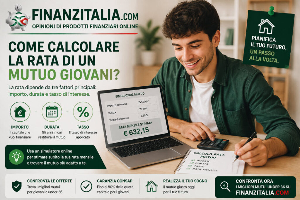 Come calcolare la rata di un mutuo giovani