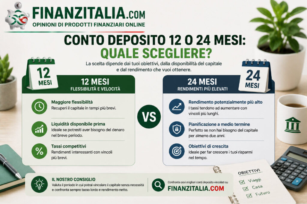 Conto deposito 12 o 24 mesi