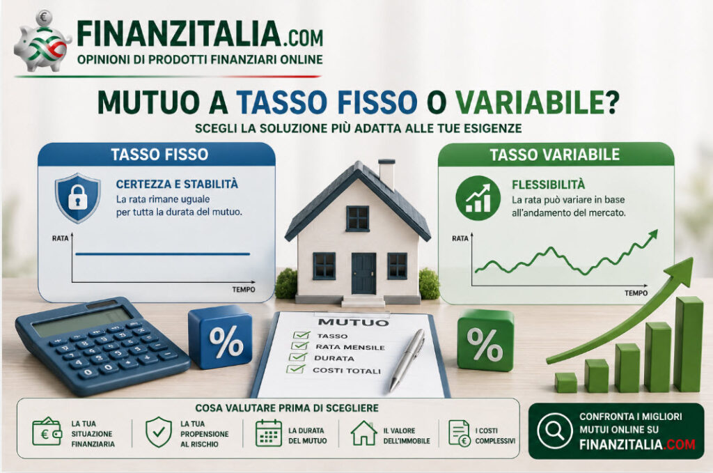 Mutuo a tasso fisso o variabile